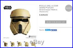 1 STAR WARS Stormtrooper Shoretrooper Helmet Prop Replica Plus Stand Rogue 1