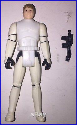 1984 Luke Skywalker Storm Trooper Disguise Star Wars with Gun No Helmet Last 17