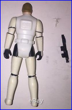 1984 Luke Skywalker Storm Trooper Disguise Star Wars with Gun No Helmet Last 17