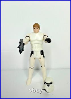 1984 Vintage Star Wars POTF Luke Skywalker Stormtrooper Outfit & Coin Last 17