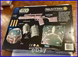 1990's Star Wars Boba Fett's Armor Set Helmet Blaster Gauntlets NEW IN BOX