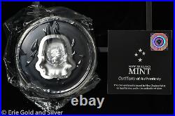 2020 $5 Niue 2 oz Silver Star Wars 3D Colorized Storm Trooper Helmet in OGP COA