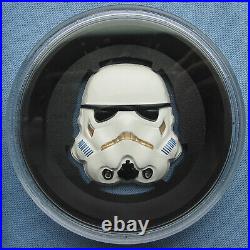 2020 Niue $5 Star Wars Helmet Collection Stormtrooper 2 oz. 999 Silver Disney