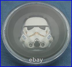 2020 Niue $5 Star Wars Helmet Collection Stormtrooper 2 oz. 999 Silver Disney