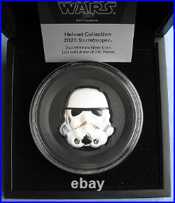 2020 Niue $5 Star Wars Helmet Collection Stormtrooper 2 oz. 999 Silver Disney