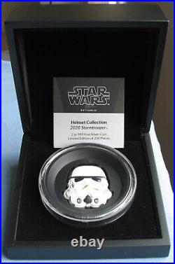 2020 Niue $5 Star Wars Helmet Collection Stormtrooper 2 oz. 999 Silver Disney