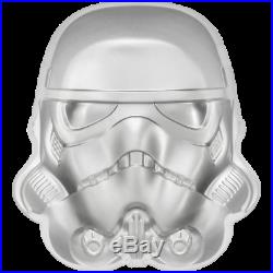 2020 Niue Star Wars Stormtrooper 3D Helmet 2 oz. 999 Silver $5 Coin 5,000 Made