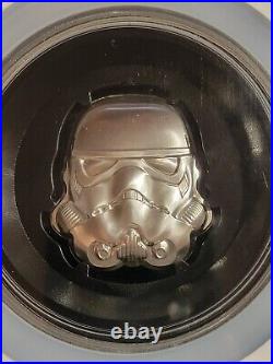 2020 Niue Star Wars Stormtrooper Helmet High Relief 2 oz Silver Coin NCG MS69