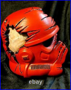 3D Printed 12 Deathtrooper Stormtrooper Helmet Skull (RED EDITION)
