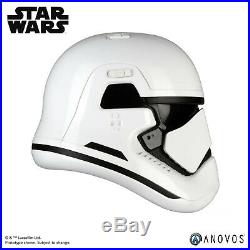 ANOVOS STAR WARS LAST JEDI First Order Stormtrooper Helmet Movie Replica In Hand