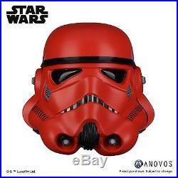 ANOVOS Star Wars Crimson Stormtrooper Helmet 11 Prop Replica NEW COSPLAY