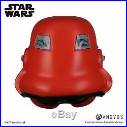 ANOVOS Star Wars Crimson Stormtrooper Helmet 11 Prop Replica NEW COSPLAY