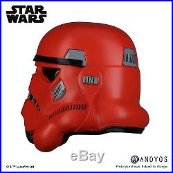 ANOVOS Star Wars Crimson Stormtrooper Helmet 11 Prop Replica NEW COSPLAY