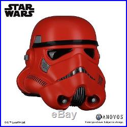 ANOVOS Star Wars Crimson Stormtrooper Helmet 11 Prop Replica NEW COSPLAY