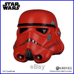 ANOVOS Star Wars Crimson Stormtrooper Helmet 11 Prop Replica NEW COSPLAY