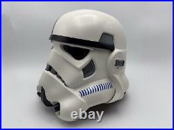 Anovos Limited Edition Star Wars Stormtrooper Commander Helmet Blue Variant NIB