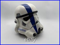 Anovos Limited Edition Star Wars Stormtrooper Commander Helmet Blue Variant NIB