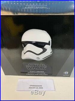 Anovos Star Wars FIRST ORDER STORMTROOPER Premier Fiberglass Helmet NEW