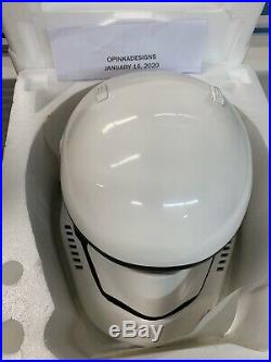 Anovos Star Wars FIRST ORDER STORMTROOPER Premier Fiberglass Helmet NEW