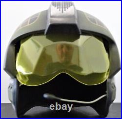 Anovos Star Wars Rogue One Gold Leader Rebel Pilot Helmet Mask Statue Denuo Novo