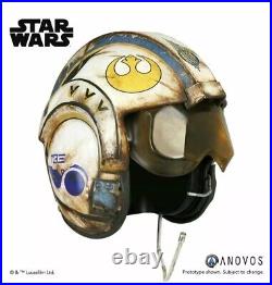 Anovos Star Wars The Force Awakens Rey salvaged X-wing pilot helmet replica prop