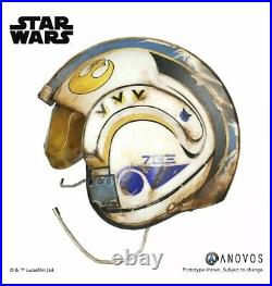 Anovos Star Wars The Force Awakens Rey salvaged X-wing pilot helmet replica prop