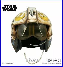 Anovos Star Wars The Force Awakens Rey salvaged X-wing pilot helmet replica prop