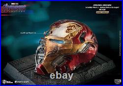 Avengers Endgame Iron Man Mark L Battle Damaged Helmet Replica New in stock