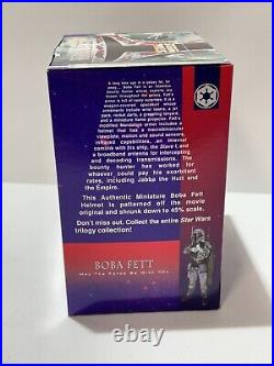 Boba Fett Mini Helmet Rare Star Wars Trilogy Collection Riddell 1997 New