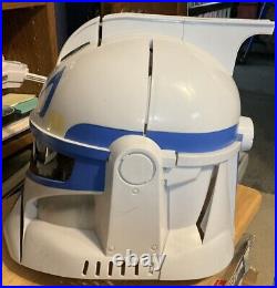 Captain Rex Clone Helmet Mask with Voice Sound Effect 2008 Star Wars