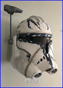 Captain Rex Star Wars The Clone Wars Replica Helmet Prop with Wall Mount