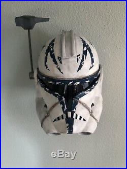Captain Rex Star Wars The Clone Wars Replica Helmet Prop with Wall Mount
