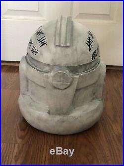 Captain Rex Star Wars The Clone Wars Replica Helmet Prop with Wall Mount