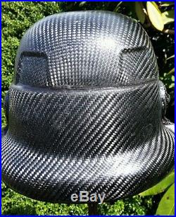 Carbon fiber stormtrooper helmet