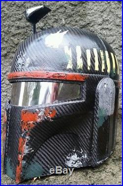 Carbon fiber stormtrooper helmet