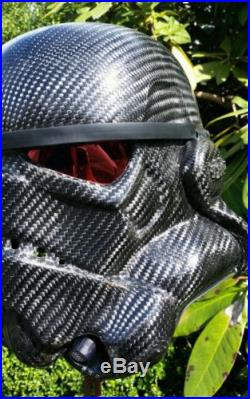 Carbon fiber stormtrooper helmet, one of a kind