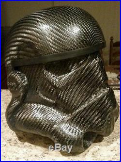 Carbon fiber stormtrooper helmet, one of a kind