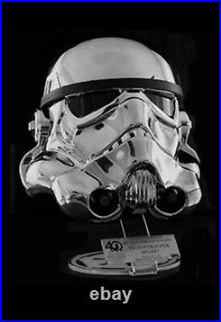 Chrome Stormtrooper Helmet (EFX ANNIVERSARY). Only 500 Made