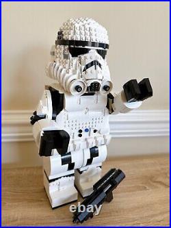 Custom MOC Lego Stormtrooper With Official Retired Lego 75276 Helmet