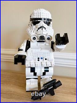 Custom MOC Lego Stormtrooper With Official Retired Lego 75276 Helmet
