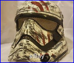 Custom Star Wars Adult Stormtrooper Deluxe Helmet Painted Force Awakens Finn