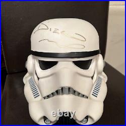 Diego Luna Signed Autograph Star Wars Stormtrooper Helmet JSA Authenticity