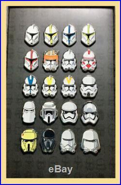 Disney D23 Expo Star Wars Stormtrooper Trooper Helmets Boxed 20 Pin Set LE500