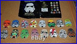 Disney Pin Star Wars Stormtrooper Helmets Mystery Complete Set 16 Pins