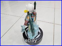 Disney Star Wars DONALD DUCK / BOBA FETT Figure Statue Figurine & Pin RARE