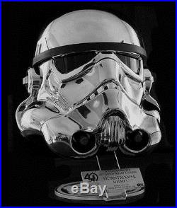 EFX #276 500 Made Star Wars Chrome Stormtrooper Helmet Exclusive LE 40th X Wing