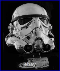 EFX 40th Anniversary Commemorative Stormtrooper Chrome Helmet #286/500