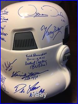 EFX A New Hope Stormtrooper Helmet With 25 Original Trilogy Signatures Hamill