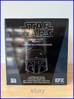 EFX Boba Fett ESB 40th Anniversary Chrome Helmet LE Star Wars 143/250