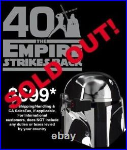 EFX Collectibles Boba Fett 40th Anniversary Commemorative Chrome Helmet #110/250